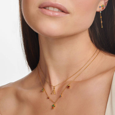 Thomas Sabo Kette bunte Früchte gold KE2099-488-7-L45V